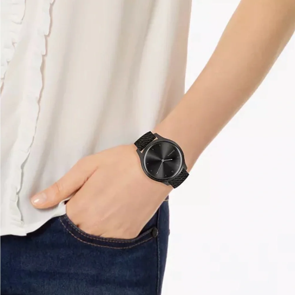 Garmin Unisex Vivomove 3 Style Black Nylon Strap Smart Watch 24.1mm